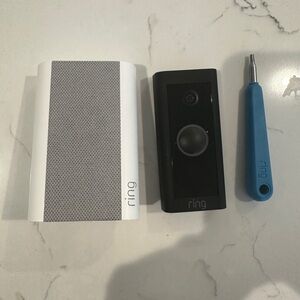 Ring Doorbell with chime much needed this time of year!